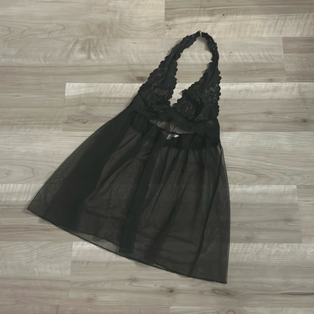 Victoria’s Secret babydoll nightie halter slip dress lingerie